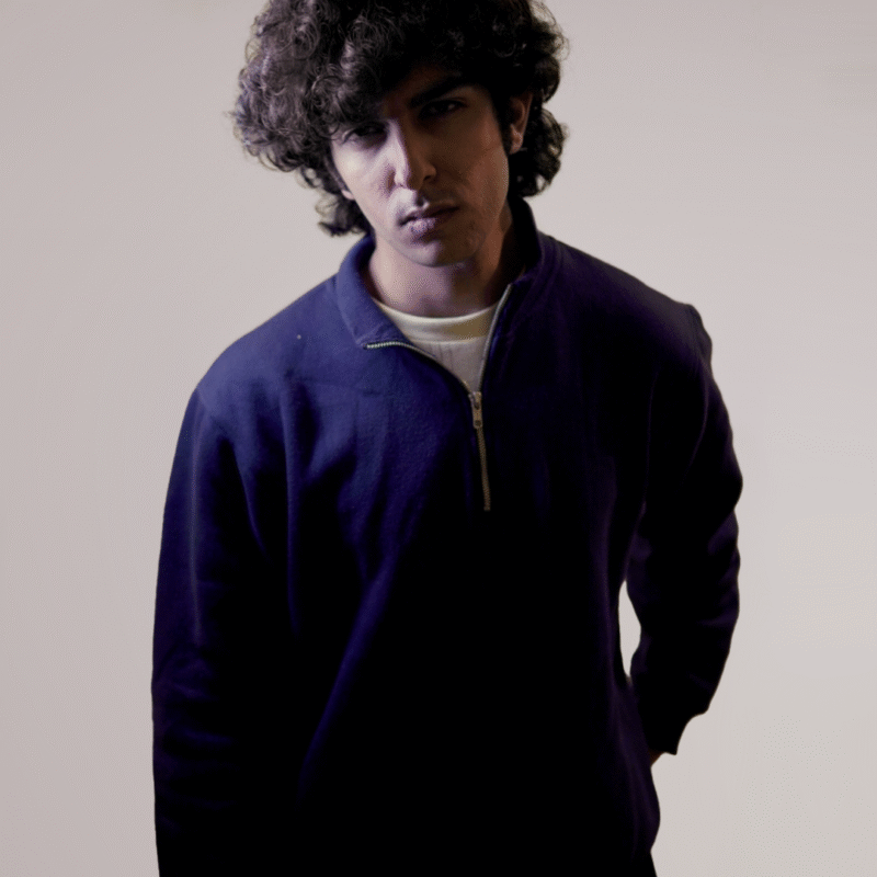 Quarter-Zip Sweater (Navy Blue)