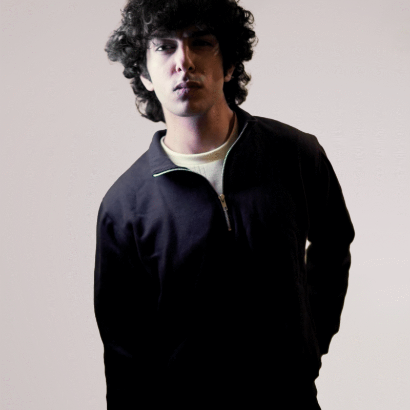 Quarter-Zip Sweater (Black)